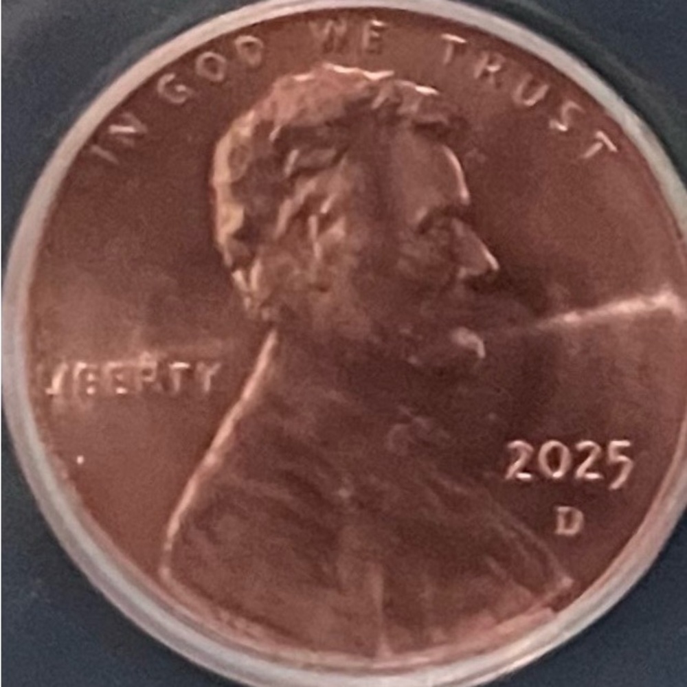 Graded 2025 D mint mark Lincoln cent